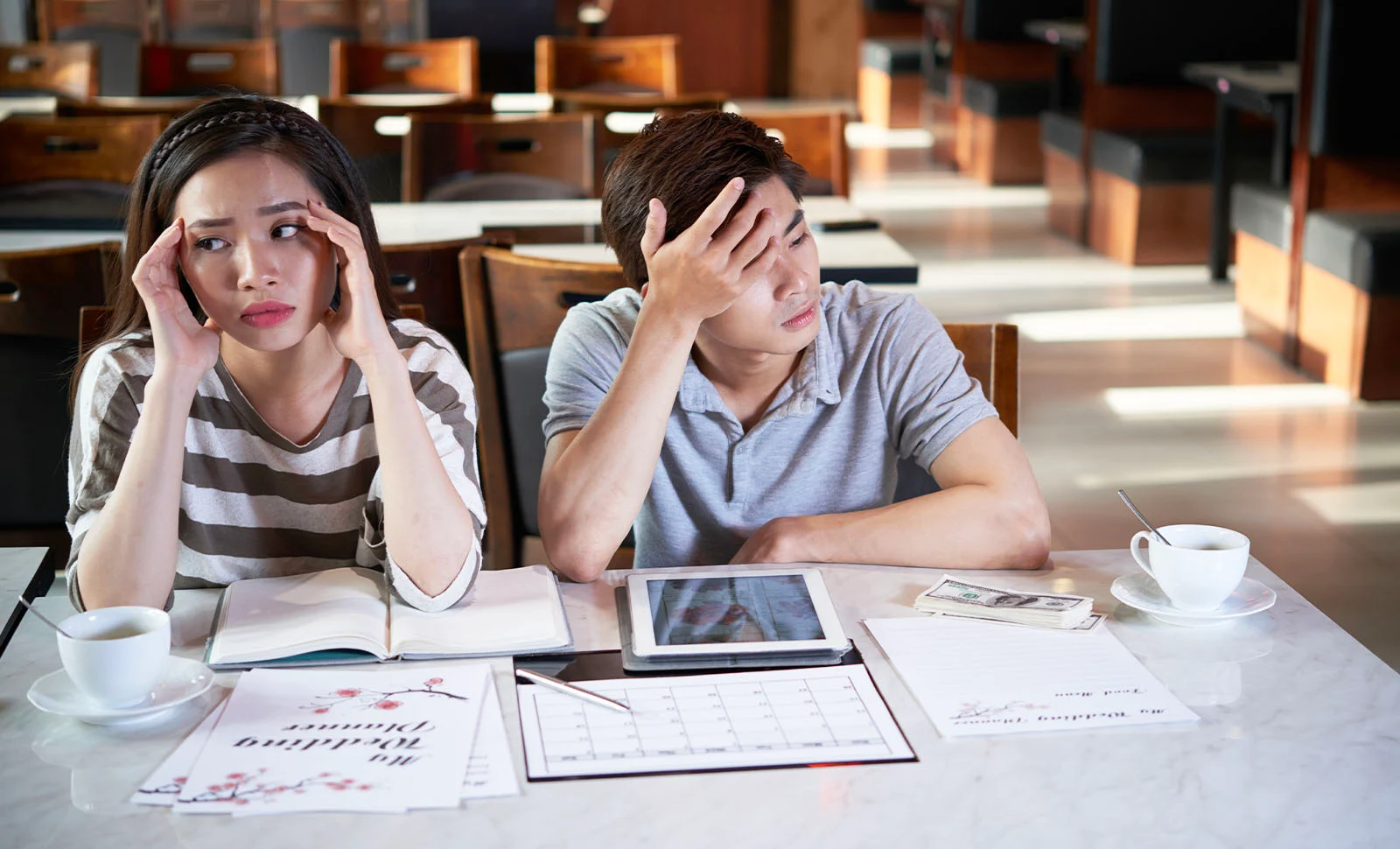 Wedding planning stress